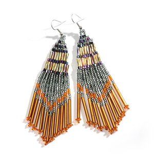 Bohemian Handmade Long Tassel Earrings Fashion Jewelry for Women